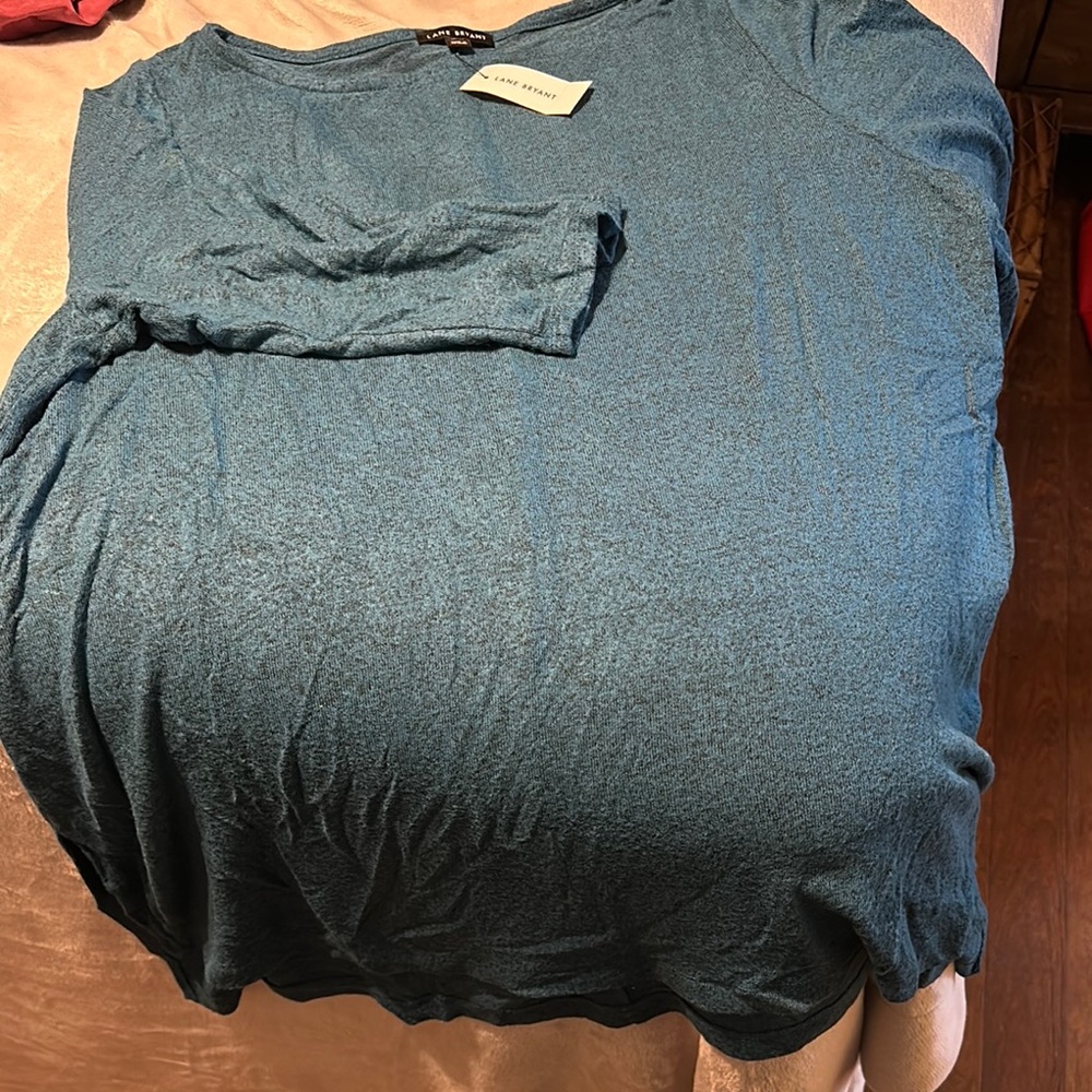 Soft Surroundings Teal Long Sleeve Top